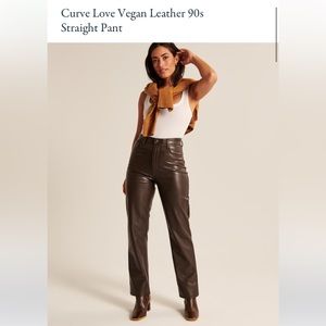 Abercrombie and Fitch Leather Pant NWT